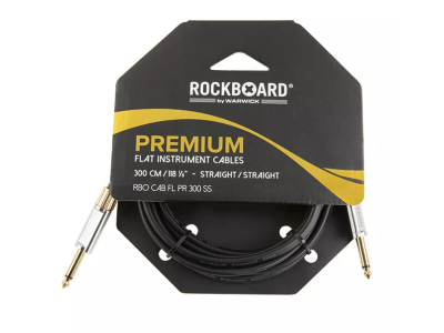 Cable de instrumento ROCKCABLE Premium recto 3m negro