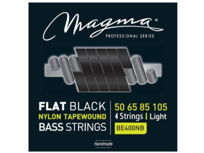Cordes MAGMA BE400NB basse électrique Ultra Flat Nylon black