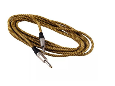 Cable de instrumento ROCKCABLE – 6m, Vintage Tweed - RCL30206 TC D/GOLD