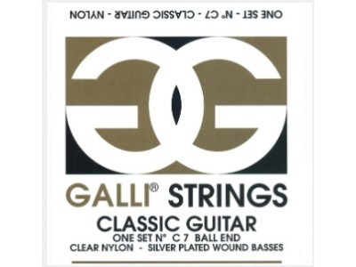 Cuerdas guitarra clásica GALLI STRINGS C007 Tensión Normal (BALL END)