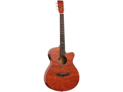 Guitarra electroacústica TANGLEWOOD Azure Super Folk Amber - TA4CE HN