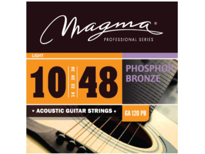 Cuerdas MAGMA 10-48 Acustic Guitars Phosphor Bronze GA120PB