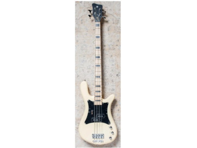 Bajo WARWICK RockBass Artist Line Adam Clayton, 4-String - Solid Creme White High Polish