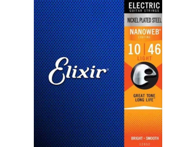 Cordes ELIXIR 12052 10-46 Electric Guitar Nanoweb Coated
