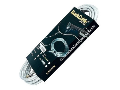 Câble Instrument RockCable droit TS 1/4" 6m c/Silver
