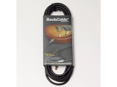 Câble Instrument RockCable droit TS 1/4" 5m c/noire
