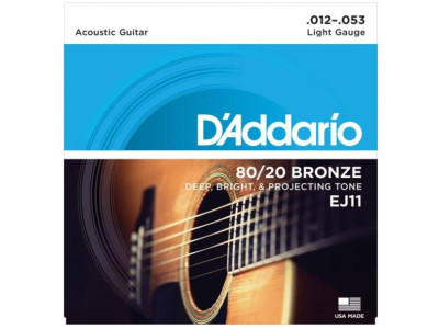 Cordes D'ADDARIO EJ11 12-53 Guitare Acoustique