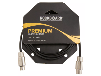 Cable de micrófono ROCKCABLE Premium RBO CAB F XLR 300 BK